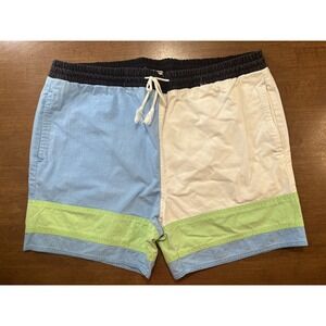 Generation One Vintage Swim Trunks Tagged Men's Large Blue,‎ White & Green
